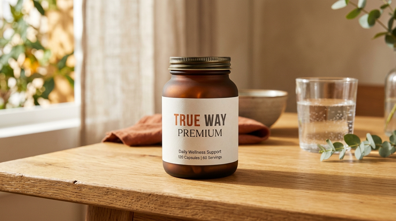 Баночка True Way Premium на світлому ранковому столі